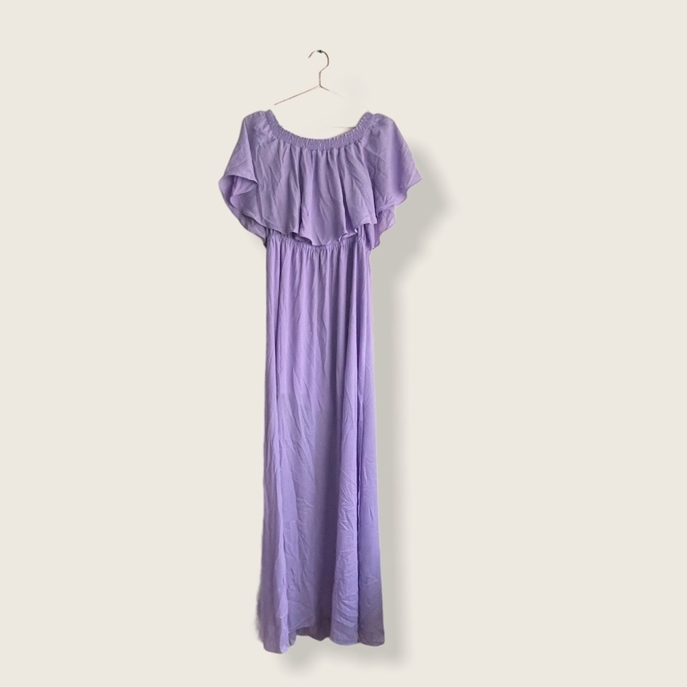 Show Me Your Mumu Hacienda Lilac Crisp Maxi Dress - Picture 4 of 8